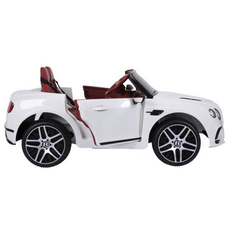 Sähköauto Bentley 2 hengelle, 2x6V, valkoinen, EVA renkailla, NORDIC PLAY - KarelianStore