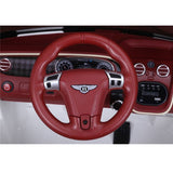 Sähköauto Bentley 2 hengelle, 2x6V, valkoinen, EVA renkailla, NORDIC PLAY - KarelianStore