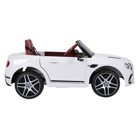 Sähköauto Bentley 2 hengelle, 2x6V, valkoinen, EVA renkailla, NORDIC PLAY - KarelianStore