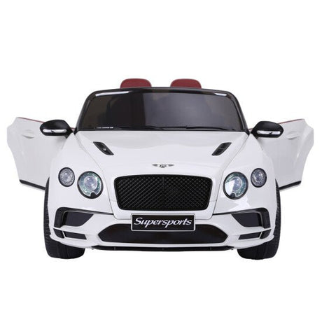 Sähköauto Bentley 2 hengelle, 2x6V, valkoinen, EVA renkailla, NORDIC PLAY - KarelianStore