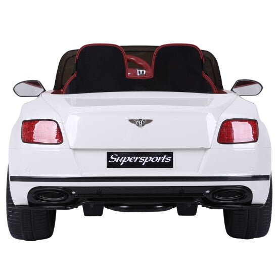 Sähköauto Bentley 2 hengelle, 2x6V, valkoinen, EVA renkailla, NORDIC PLAY - KarelianStore