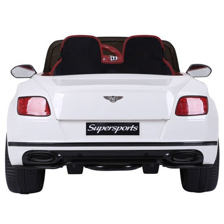 Sähköauto Bentley 2 hengelle, 2x6V, valkoinen, EVA renkailla, NORDIC PLAY - KarelianStore