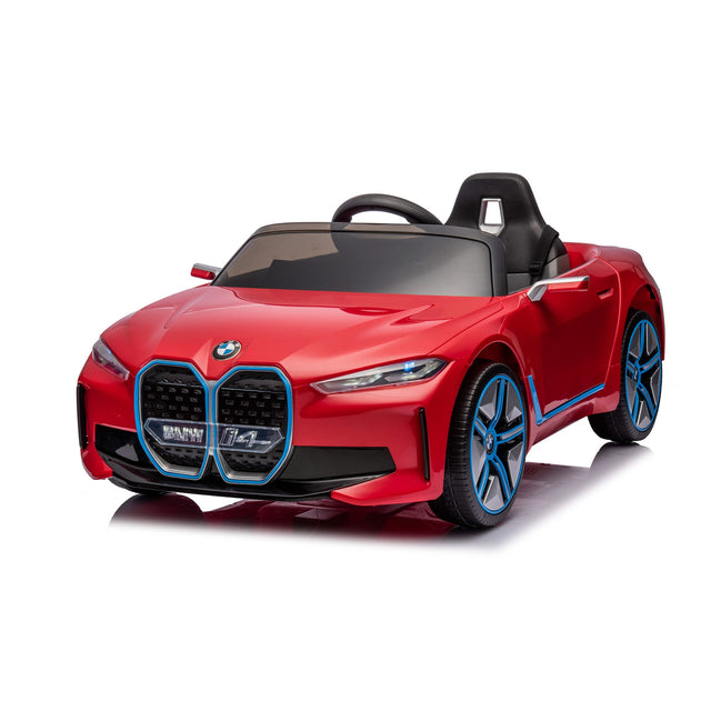 Sähköauto BMW I4 4X12V moottorit, EVA - renkaat, keinonahkaistuin - KarelianStore