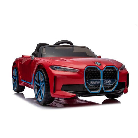 Sähköauto BMW I4 4X12V moottorit, EVA - renkaat, keinonahkaistuin - KarelianStore