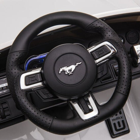 Sähköauto Ford Mustang 2X12V akut (24V), EVA - renkaat edessä, keinonahkaistuin - KarelianStore