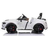 Sähköauto Ford Mustang 2X12V akut (24V), EVA - renkaat edessä, keinonahkaistuin - KarelianStore
