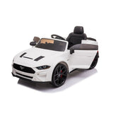 Sähköauto Ford Mustang 2X12V akut (24V), EVA - renkaat edessä, keinonahkaistuin - KarelianStore