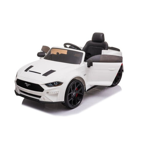 Sähköauto Ford Mustang 2X12V akut (24V), EVA - renkaat edessä, keinonahkaistuin - KarelianStore