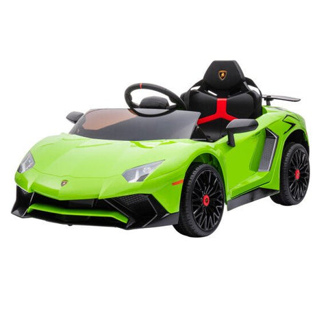 Sähköauto Lamborghini Aventador, 12V, limenvihreä, NORDIC PLAY - KarelianStore