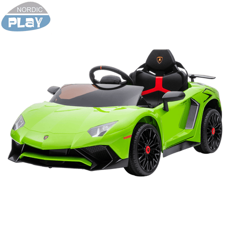 Sähköauto Lamborghini Aventador, 12V, limenvihreä, NORDIC PLAY - KarelianStore