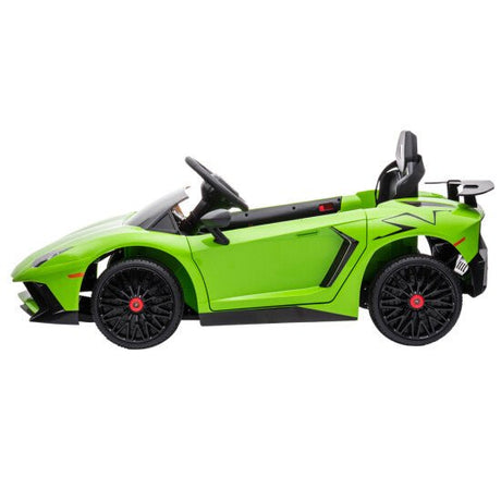 Sähköauto Lamborghini Aventador, 12V, limenvihreä, NORDIC PLAY - KarelianStore