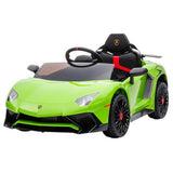 Sähköauto Lamborghini Aventador, 12V, limenvihreä, NORDIC PLAY - KarelianStore