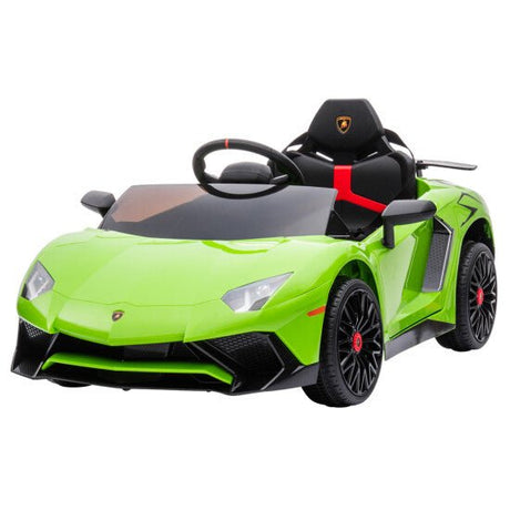 Sähköauto Lamborghini Aventador, 12V, limenvihreä, NORDIC PLAY - KarelianStore