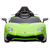 Sähköauto Lamborghini Aventador, 12V, limenvihreä, NORDIC PLAY - KarelianStore