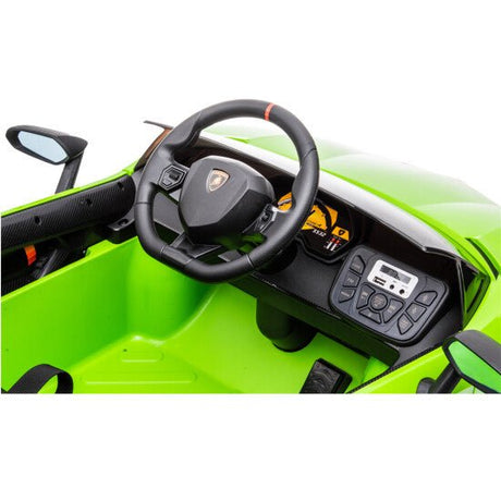 Sähköauto Lamborghini Aventador, 12V, limenvihreä, NORDIC PLAY - KarelianStore