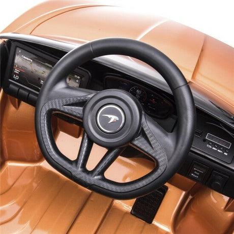Sähköauto McLaren GT 12V4,5AH, EVA - renkaat, nahkaistuin, BT, spraymaalattua kuparia NORDIC PLAY - KarelianStore