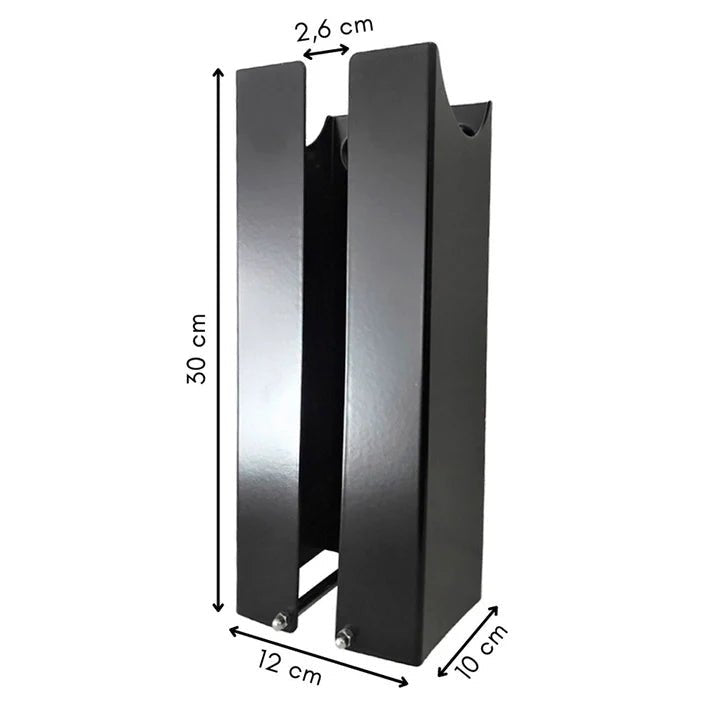 Sähköauton laturin teline 30 cm Musta - KarelianStore