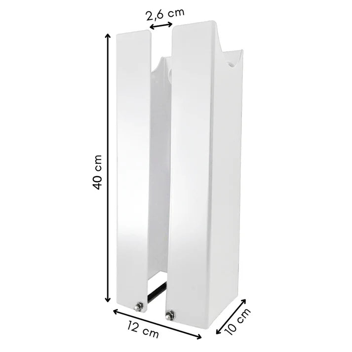 Sähköauton laturin teline 40 cm Valkoinen - KarelianStore
