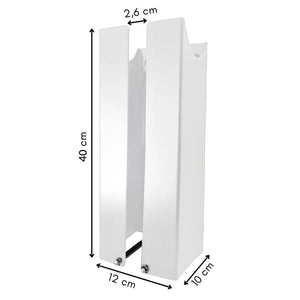 Sähköauton laturin teline 40 cm Valkoinen - KarelianStore