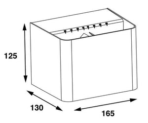 Seinävalaisin SLC Shadow 2x Schuko 2x5W 3CCT IP65/54 - KarelianStore