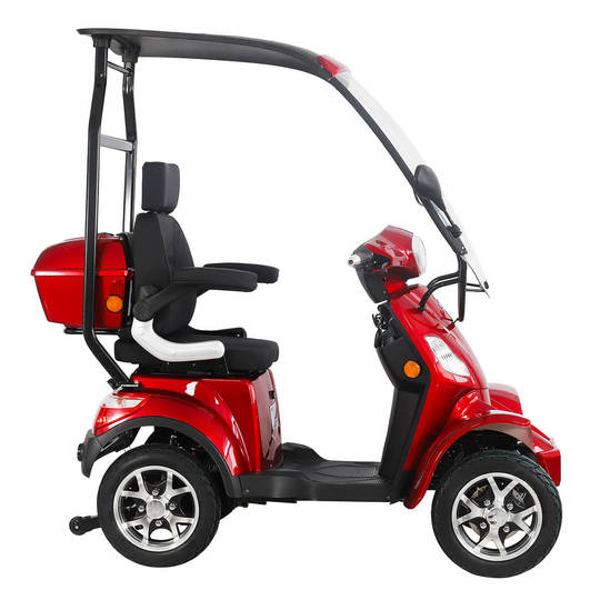 Silverfox Four 2.0, metallic red 2.4kWh litium akku ja 5A laturi - KarelianStore