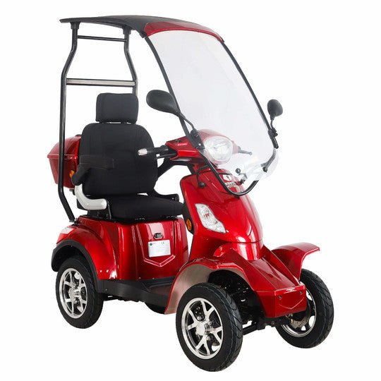Silverfox Four 2.0, metallic red 2.4kWh litium akku ja 5A laturi - KarelianStore