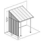 Sivuseinä Feria 3, valkoinen Palram - Canopia - KarelianStore