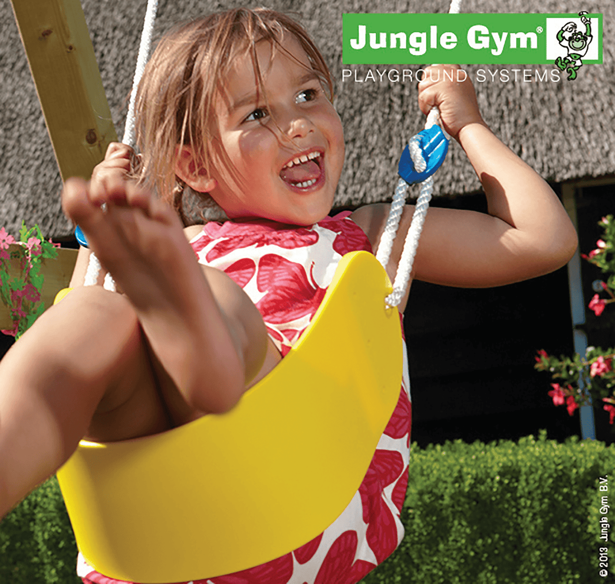 Sling Swing, kevytrakenteinen ja joustava keinuistuin, keltainen Jungle Gym - KarelianStore