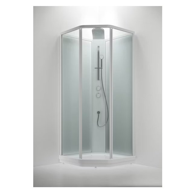 Suihkukaappi INR Bric 3 Kirkas/frost 1000x1000 mm - KarelianStore