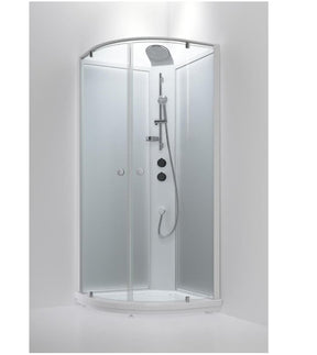 Suihkukaappi INR Bric 4 Kirkas/frost 1010x1010 mm - KarelianStore