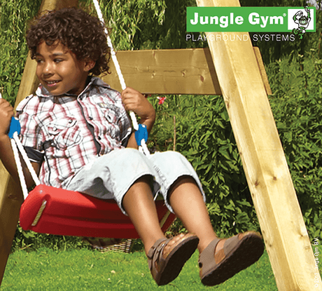 Swing, punainen keinuistuin, sisältää köyden Jungle Gym - KarelianStore