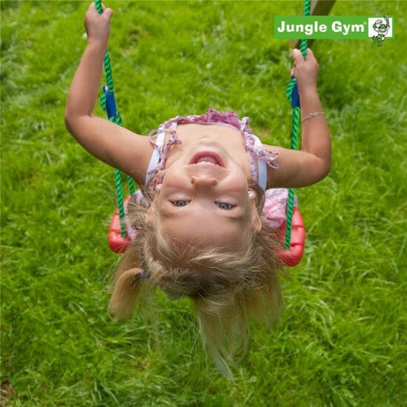 Swing, punainen keinuistuin, sisältää köyden Jungle Gym - KarelianStore
