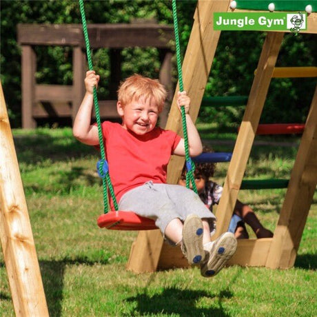 Swing, punainen keinuistuin, sisältää köyden Jungle Gym - KarelianStore