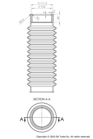 Taipuisa putki Vilpe 110 - KarelianStore