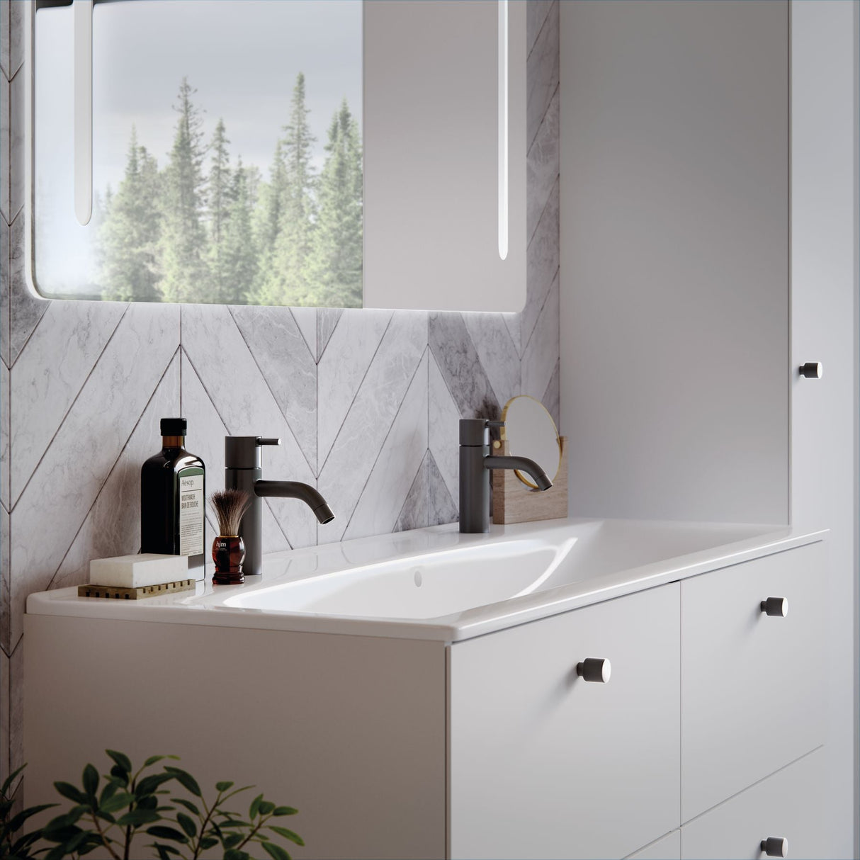 Tasoallas IDO Elegant 16432 Kahdella Hanareiällä 1210x470x165 mm - KarelianStore