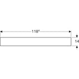 Tasopeili Geberit Citterio 1184x584x140 mm Tammi Harmaanruskea - KarelianStore