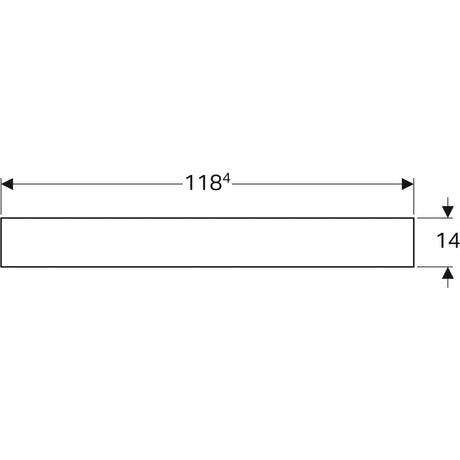 Tasopeili Geberit Citterio 1184x584x140 mm Tammi Harmaanruskea - KarelianStore