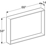Tasopeili Geberit Citterio 884x584x140 mm Tammi Harmaanruskea - KarelianStore