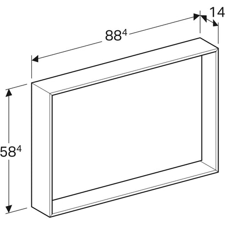 Tasopeili Geberit Citterio 884x584x140 mm Tammi Harmaanruskea - KarelianStore