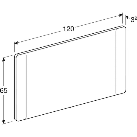 Tasopeili Geberit Option 1200x650 mm - KarelianStore