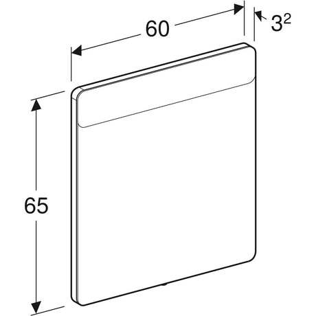 Tasopeili Geberit Option 600x650 mm - KarelianStore