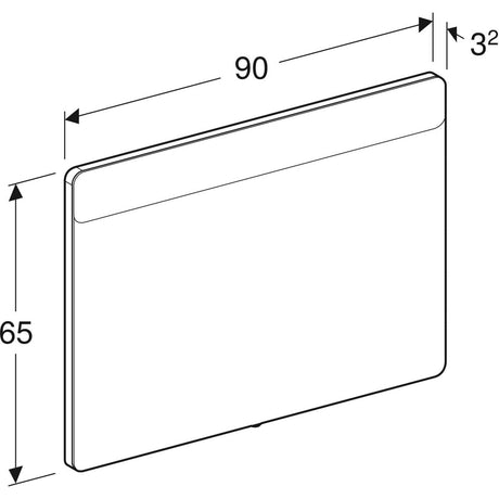 Tasopeili Geberit Option 900x650 mm - KarelianStore