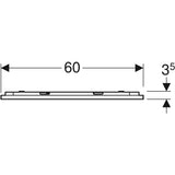 Tasopeili Geberit Option Plus 600x700 mm - KarelianStore