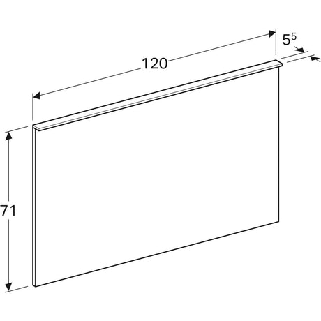 Tasopeili Geberit Xeno2 1200x710 mm - KarelianStore