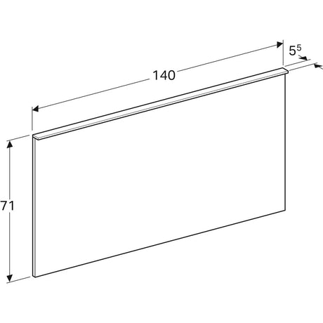 Tasopeili Geberit Xeno2 1400x710 mm - KarelianStore