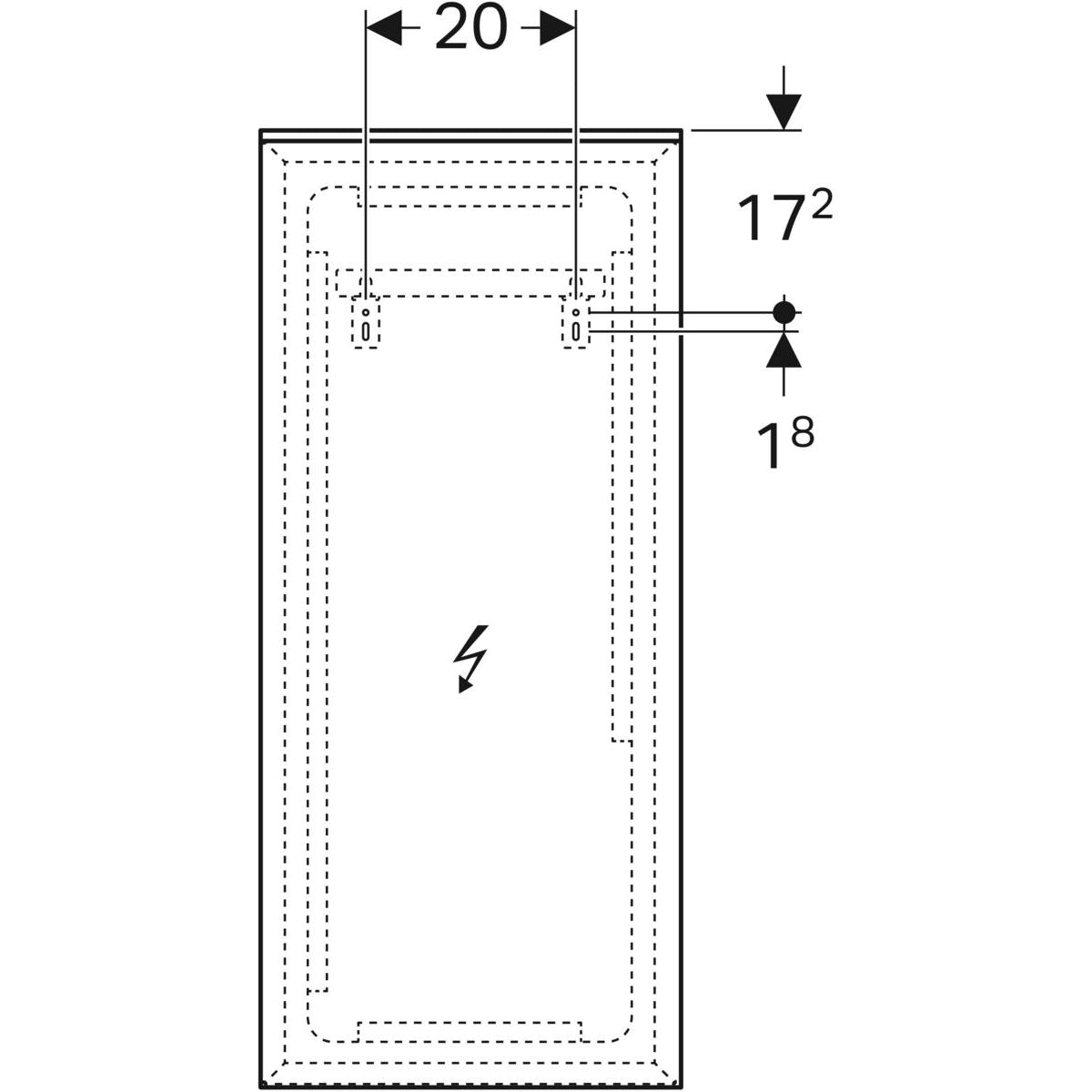 Tasopeili Geberit Xeno2 400x910 mm - KarelianStore