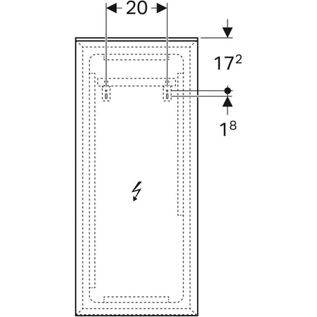 Tasopeili Geberit Xeno2 400x910 mm - KarelianStore