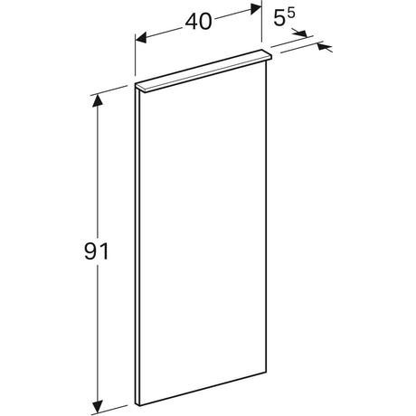 Tasopeili Geberit Xeno2 400x910 mm - KarelianStore