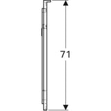 Tasopeili Geberit Xeno2 600x710 mm - KarelianStore