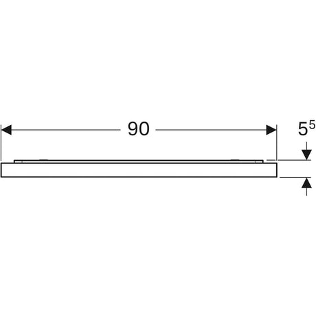 Tasopeili Geberit Xeno2 900x710 mm - KarelianStore
